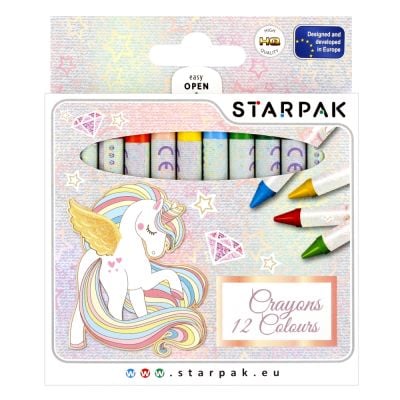 N01090949_001w 5904335838138 Set creioane cerate Starpak, Unicorn, 12 culori