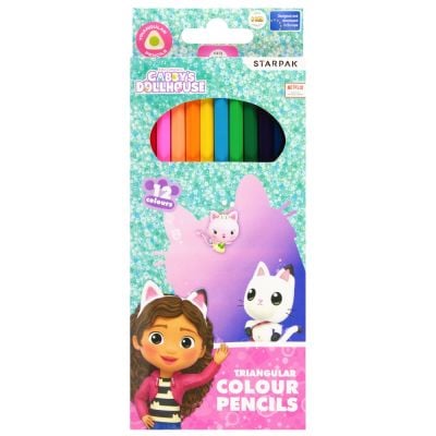 Creioane de colorat, Starpak, Gabbys Dollhouse, 12 buc