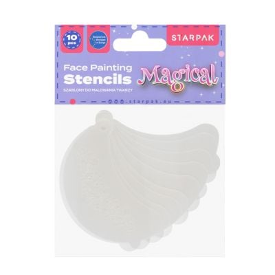 Set sabloane pentru pictura pe fata, Starpak, Magical, 10 buc