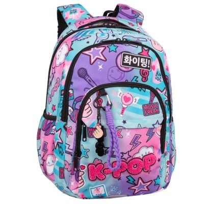 Ghiozdan cu 3 compartimente, Coolpack, Basic Plus, K-Pop
