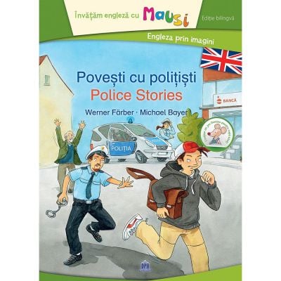 5948489358425_001w Carte Povesti cu politisti - Bilingv + Joc Domino, Editura DPH