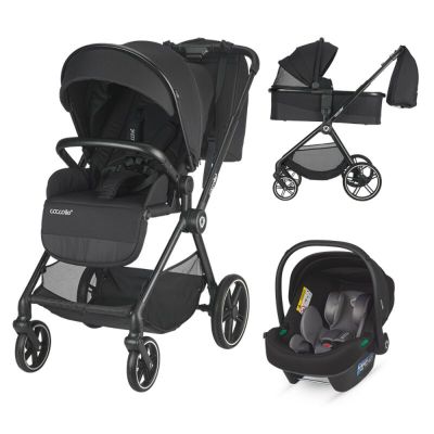 Carucior modular 3 in 1, Coccolle Lissia Anthracite si scoica auto Isize Knox Anthracite