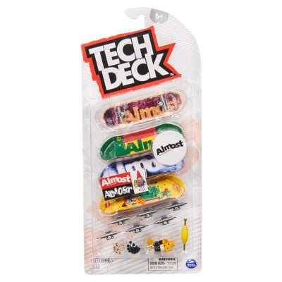 Set mini placa skateboard Tech Deck, 4 buc, Almost, 20136721