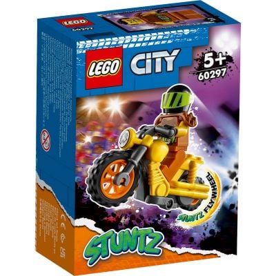 LG60297_001w LEGO® City - Motocicleta de cascadorie pentru impact (60297)