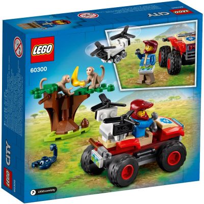 LG60300_001w LEGO® City - Atv de salvare a animalelor salbatice (60300)