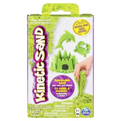 Rezerva nisip colorat Kinetic Sand, verde, 226g