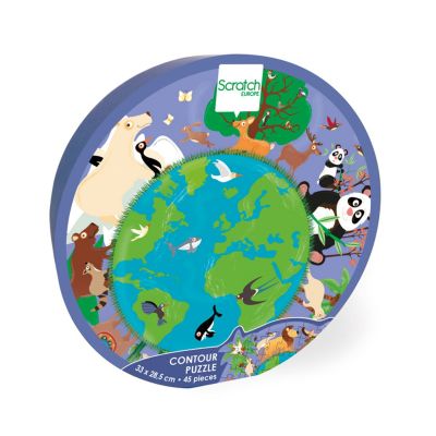 6181196_001w 5414561811961 Puzzle Scratch, Lumea animalelor, 45 piese
