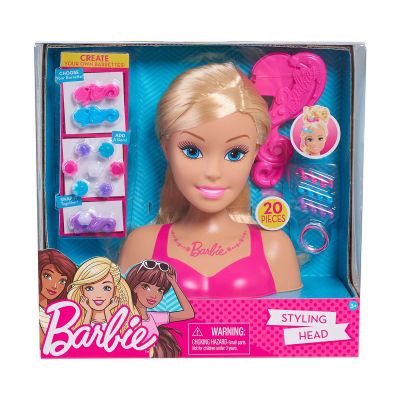 62535_001w 886144625381 Papusa Barbie Styling Head Blonde - Manechin pentru coafat cu accesorii incluse