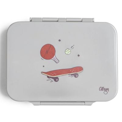 N00006085_001 6290361060858 Caserola pranz din tritan cu 4 compartimente, Citron, Cool Kids