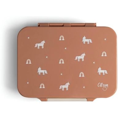 N00009622_001 6297001196229 Caserola pranz din tritan cu 4 compartimente, Citron, Unicorn