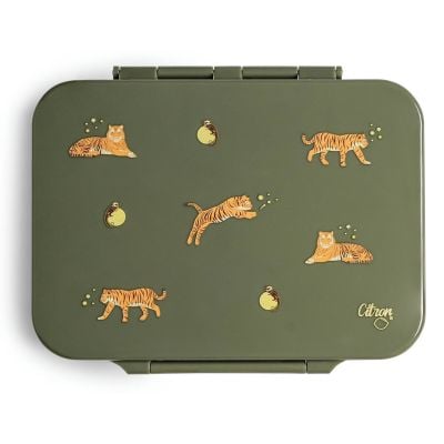 N00008656_001 6297001286562 Caserola pranz din tritan cu 4 compartimente, Citron, Tigru
