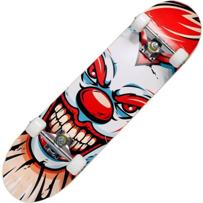 SRTV0339-12_001 6422324036499 Skateboard Action One, ABEC-7 Aluminiu, 79 x 20 cm, Multicolor Clown