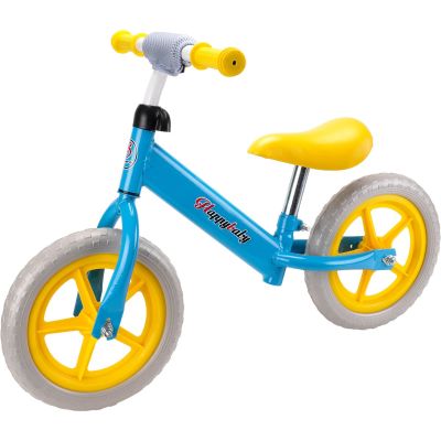SRTV0401-1_001 6422324037946 Bicicleta fara pedale pentru copii, Action One, Happy Baby, 12 inch, Bleu, Galben