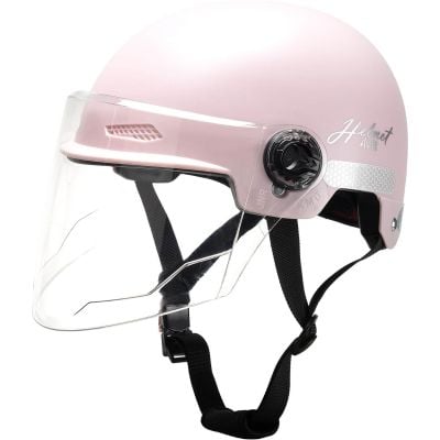 N00004499_001 6422324044999 Casca de protectie cu viziera, Action One Jump, reglabila, Roz
