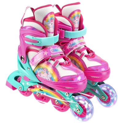 Role reglabile, Action One, Unicorn Fantasy, roti luminoase, XS(27-30), Roz