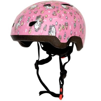 Casca de protectie, Action One, Stars and Unicorns, marime 52-57 cm, Roz