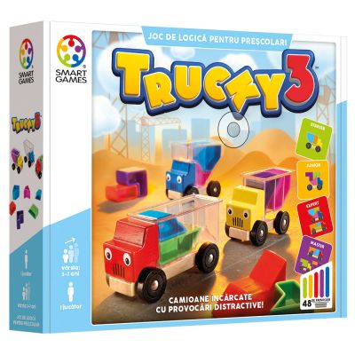 Joc de logica cu 48 de provocari, Smart Games, Trucky 3