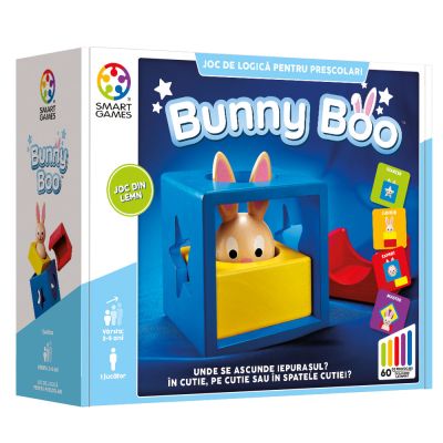 Joc de logica cu 60 de provocari, Smart Games, Bunny Boo