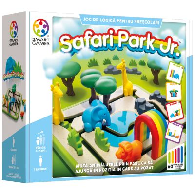 Joc de logica cu 60 de provocari, Smart Games, Safari Park Jr.