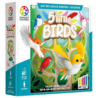 Joc de logica cu 60 de provocari, Smart Games, 5 Little Birds
