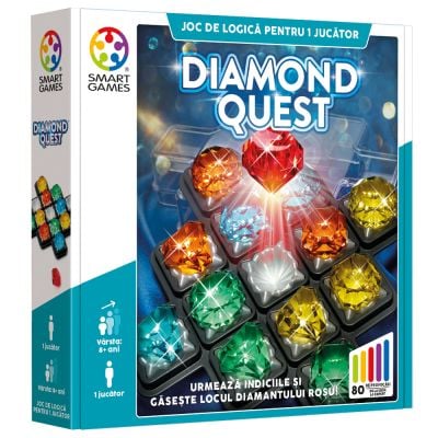 Joc de logica cu 80 de provocari, Smart Games, Diamond Quest