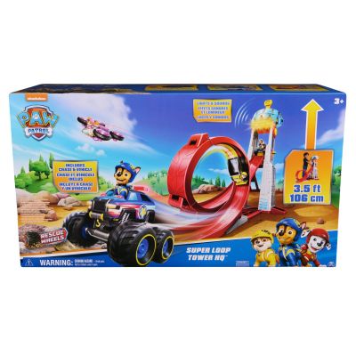 Set de joaca turn cu pista, Paw Patrol, Super Loop Tower HQ, 6069672