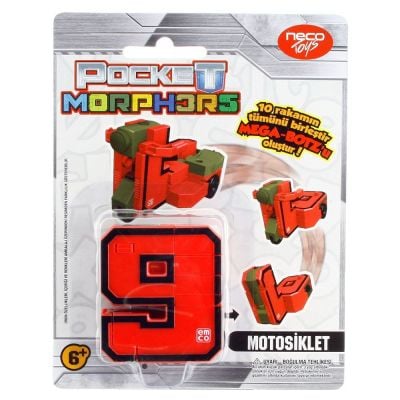 6888_005 Jucarie convertibila Morphers Pocket - Cifra 9, Motocicleta
