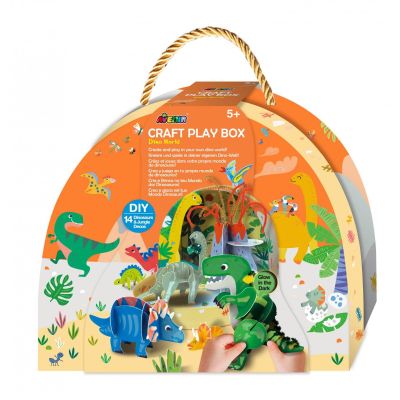 Set creativ portabil DIY, Avenir, Lumea Dinozaurilor