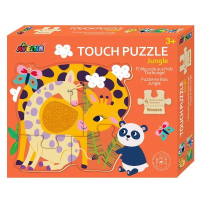N00005058_001 6920773350581 Puzzle tactil din lemn, Avenir, Jungla
