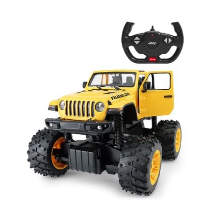 S00079410_003w 6930751316119 Masinuta cu telecomanda, Rastar, Jeep Wrangler, 1:14, Galben