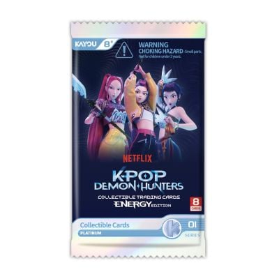 Set 8 cartonase colectibile, K-Pop Demon Hunters, Energy Edition, Seria 1