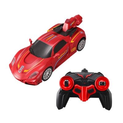 Masinuta transformabila cu telecomanda Revolt Robot Racer, Rosu
