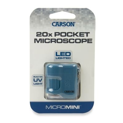N01001246_001 750668012463 Microscop portabil cu breloc, marire 20x, Carson, MicroMini, Surf
