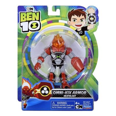 76100_049w Figurina Ben 10, Omni-Kix Armor, Heatblast, 76146, 12 cm