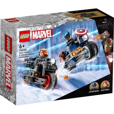 N00076260_001w 5702017419763 LEGO® Marvel - Motocicletele lui Black Widow si Captain America (76260)