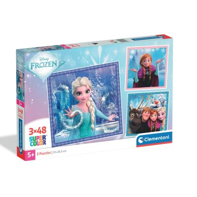 N01025021_001w 8005125250219 Puzzle Clementoni, Disney Frozen, 3 x 48 piese