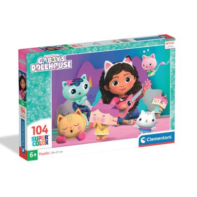 N00025033_001w 8005125250332 Puzzle Clementoni, Gabby's Dollhouse, 104 piese