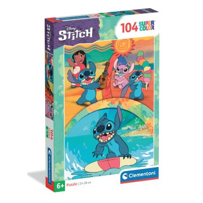 N00025042_001w 8005125250424 Puzzle Clementoni, Disney Stitch, 104 piese