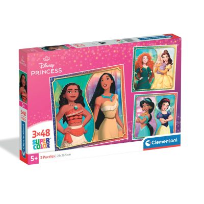 N00025064_001w 8005125250646 Puzzle Clementoni, Disney Princess, 3 x 48 piese