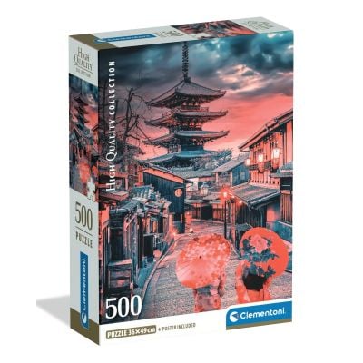 N00035599_001w 8005125355990 Puzzle Clementoni, Seara linistita in Kyoto, 500 piese
