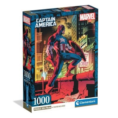 N00037049_001w 8005125370498 Puzzle Clementoni, Marvel Captain America, 1000 piese