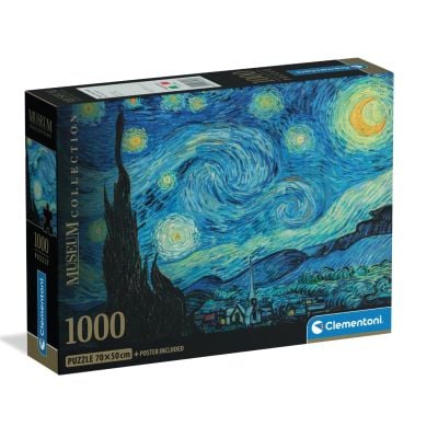 N01037065_001w 8005125370658 Puzzle Clementoni, Noapte instelata, 1000 piese