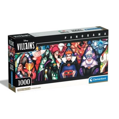 N01039872_001w 8005125398720 Puzzle Clementoni panoramic, Disney Villains, 1000 piese