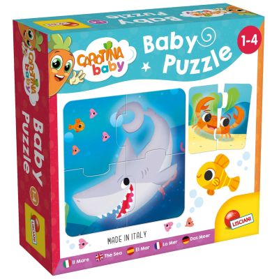 N00080069_001w 8008324080069 Puzzle baby, Lisciani, Animalute din mare, 24 piese