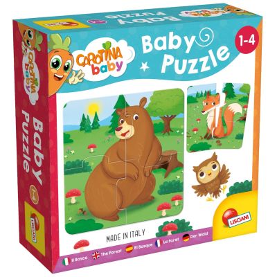 N00080076_001w 8008324080076 Puzzle baby, Lisciani, Animalute din padure, 24 piese
