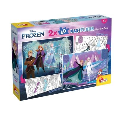 N01097906_001w 8008324097906 Puzzle de podea, Lisciani, Disney Frozen, Maxi, 2 x 60 piese