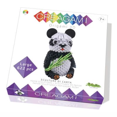 8032591787345 CREA7345_001w Joc 3D, Urs Panda Origami, Creagami, 622 Piese
