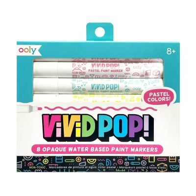 Carioci cu vopsea, Ooly, Vivid Pop, 8 culori, pastel