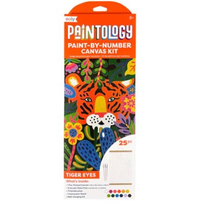 N00008311_001 810104683111 Kit panza canvas, Ooly, Picteaza pe numere, Tiger Eyes