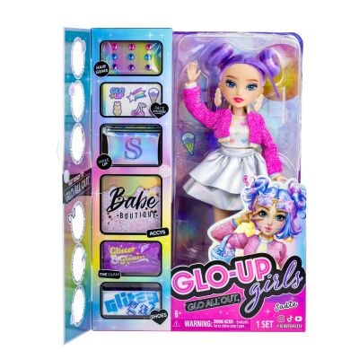 83012_001 00810021932026 Papusa Glo-Up Girls, Glo All Out, Sadie